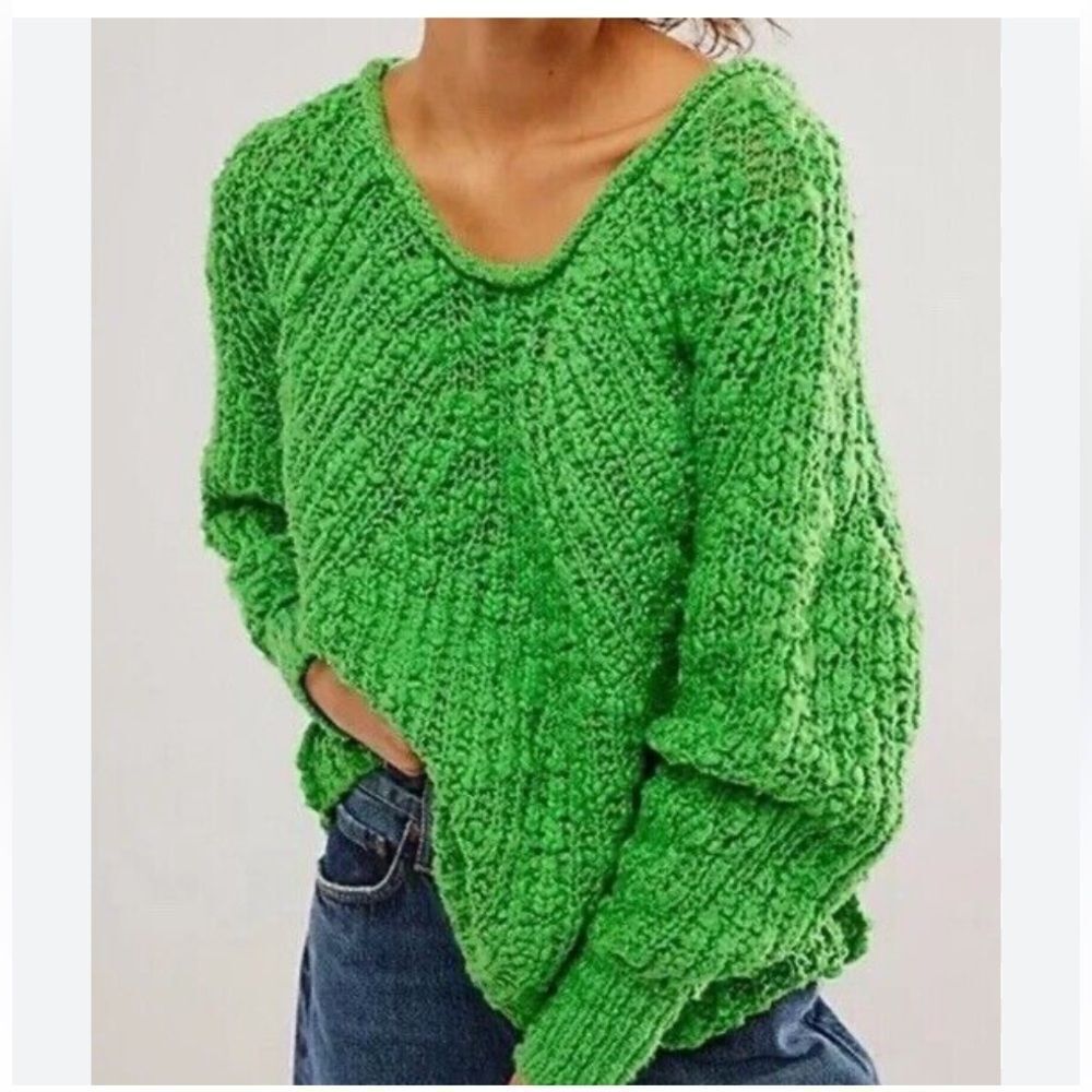 Free People In a Swirl Pullover Sweater Small Knit XS
